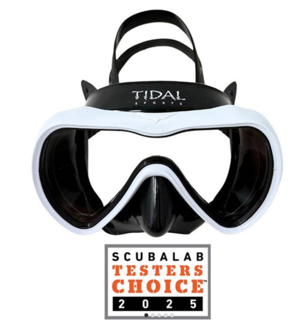 Tidal Sports Single Lens Tidal Mask with Advanced Anti-Fog White Black